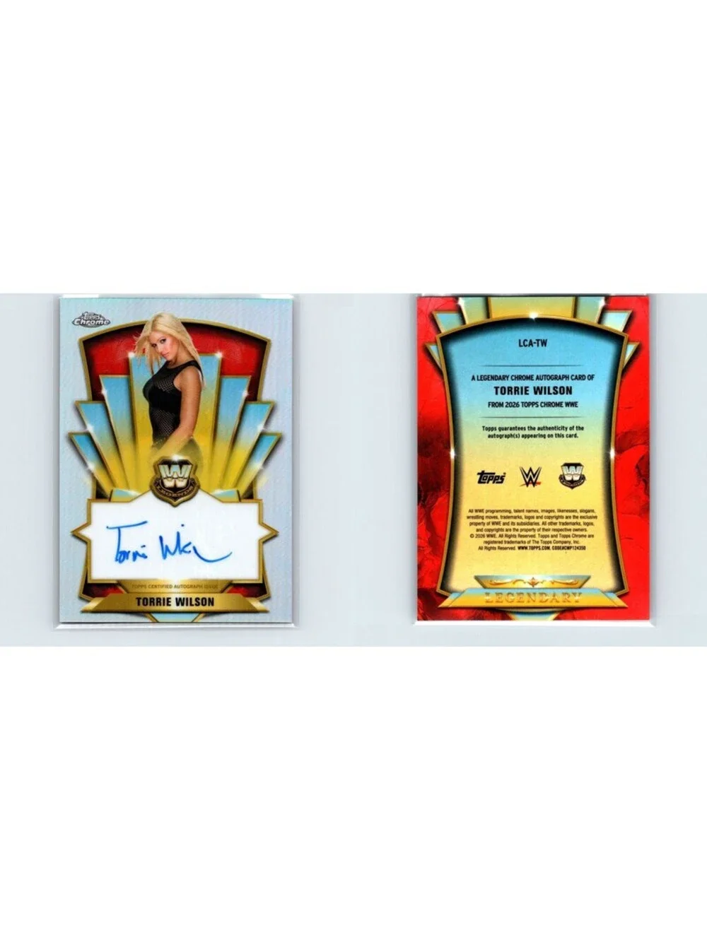 2026 Topps Chrome WWE Torrie Wilson #LCA-TW Legendary Chrome Autograph